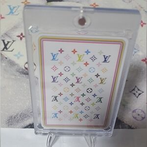 LV Murakami Collectible Playing Card 10 of Diamonds in UV Case With COA
